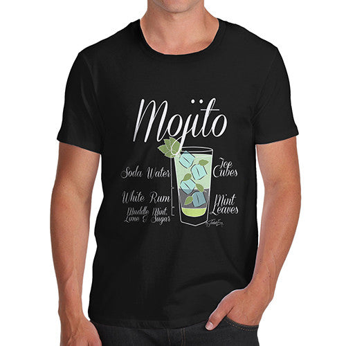 Men's Mojito Cocktail Recipe T-Shirt