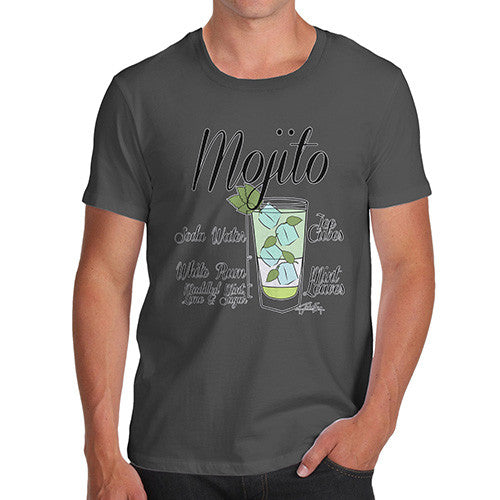 Men's Mojito Cocktail Recipe T-Shirt