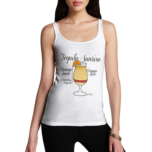 Women's Tequila Sunrise Recipe Tank Top