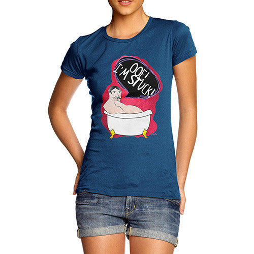 Women's President Taft Stuck In Bath T-Shirt