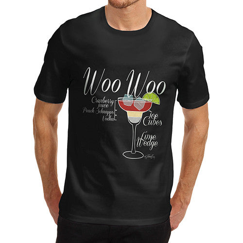 Men's Woo Woo Cocktail Recipe T-Shirt