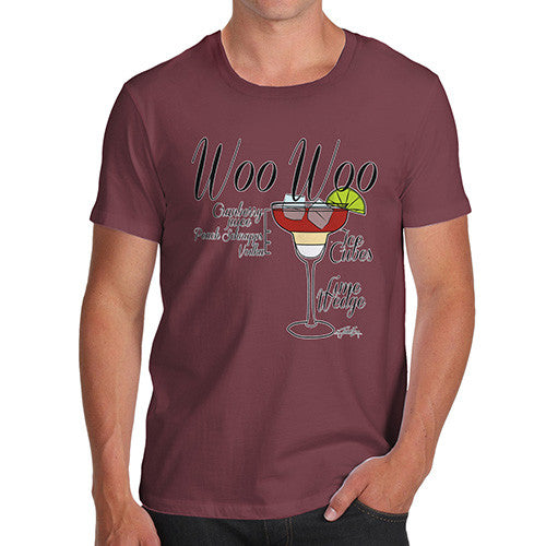 Men's Woo Woo Cocktail Recipe T-Shirt