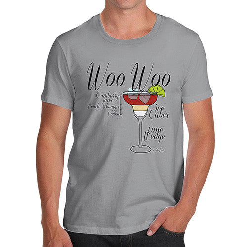 Men's Woo Woo Cocktail Recipe T-Shirt