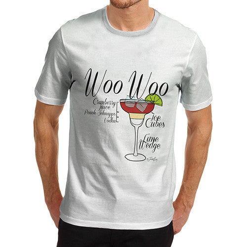 Men's Woo Woo Cocktail Recipe T-Shirt