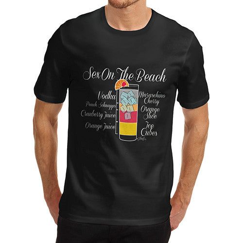 Men's Exotic Cocktail Recipe T-Shirt
