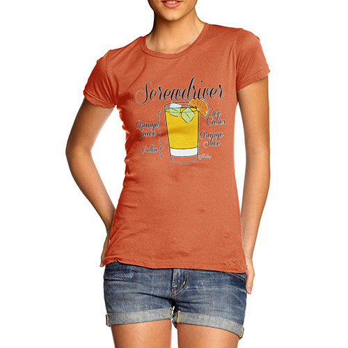 Women's Screwdriver Cocktail Recipe T-Shirt