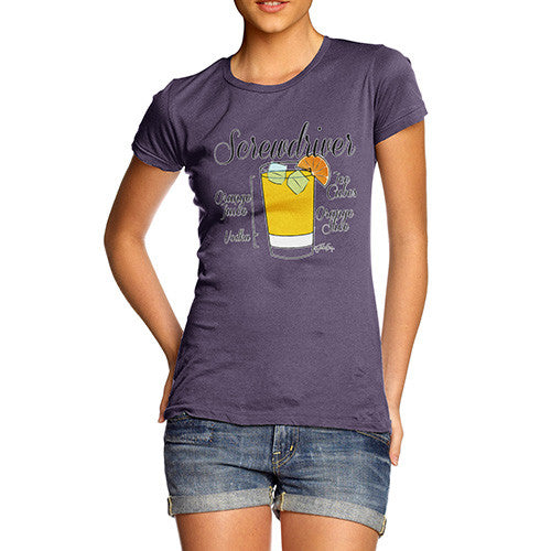 Women's Screwdriver Cocktail Recipe T-Shirt