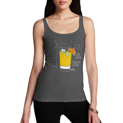 Women's Screwdriver Cocktail Recipe Tank Top