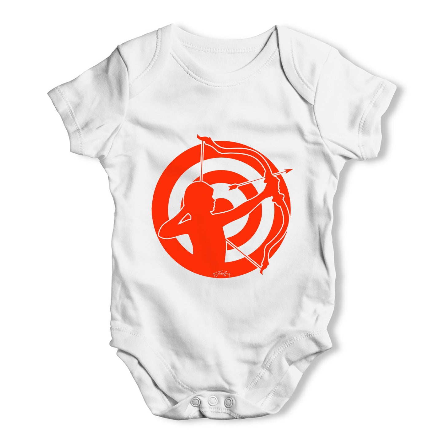 Red Archer Baby Grow Bodysuit