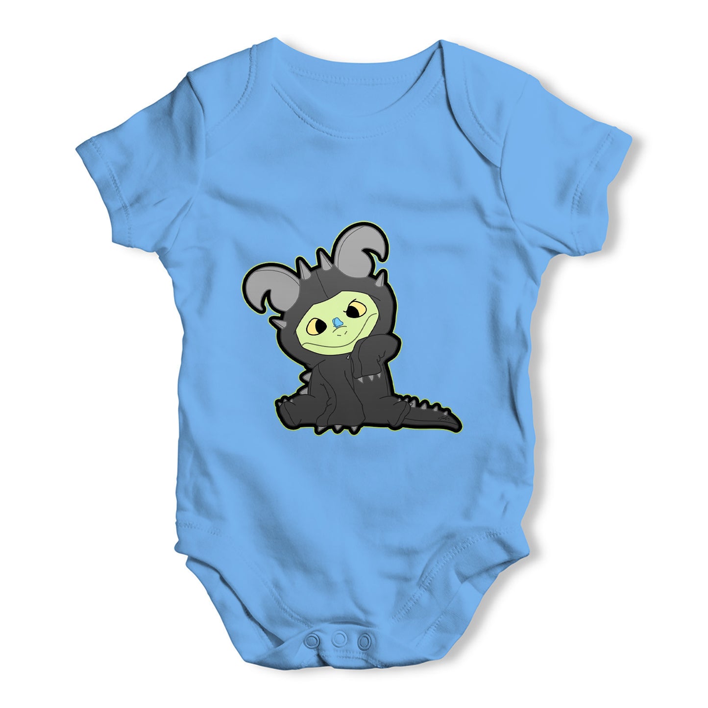 Cross eyed Snap Baby Grow Bodysuit