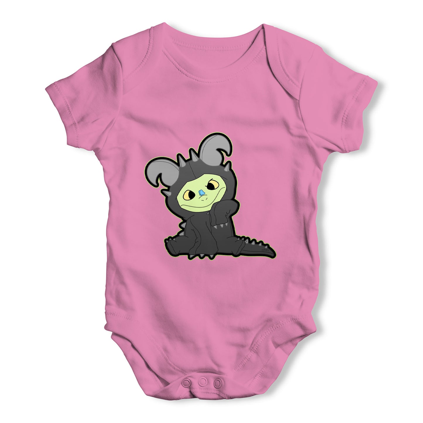 Cross eyed Snap Baby Grow Bodysuit