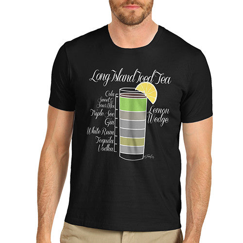 Men's Long Island Iced Tea Recipe T-Shirt