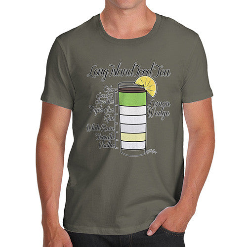 Men's Long Island Iced Tea Recipe T-Shirt