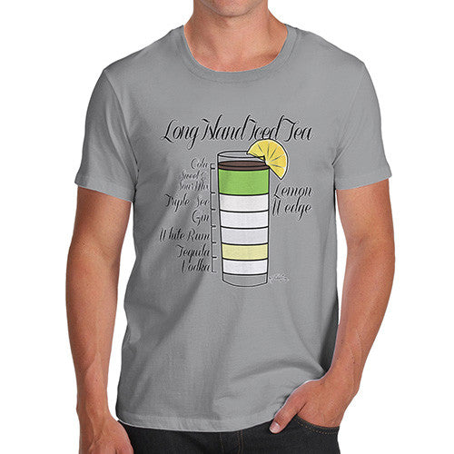 Men's Long Island Iced Tea Recipe T-Shirt