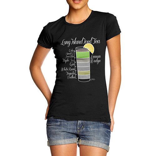 Women's Long Island Iced Tea Recipe T-Shirt