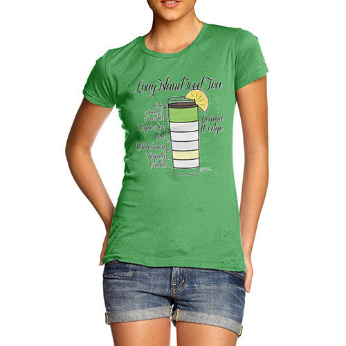 Women's Long Island Iced Tea Recipe T-Shirt