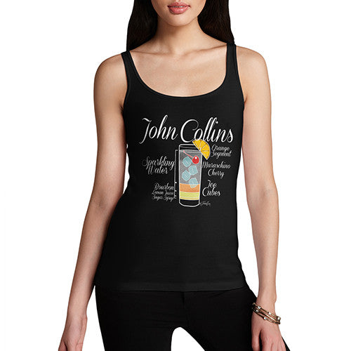 Women's John Collins Drink Recipe Tank Top