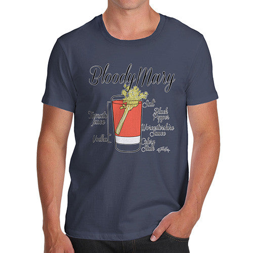 Men's Bloody Mary Recipe T-Shirt