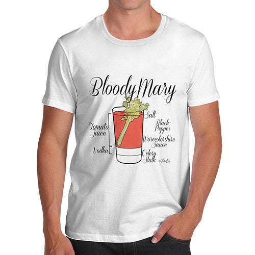 Men's Bloody Mary Recipe T-Shirt