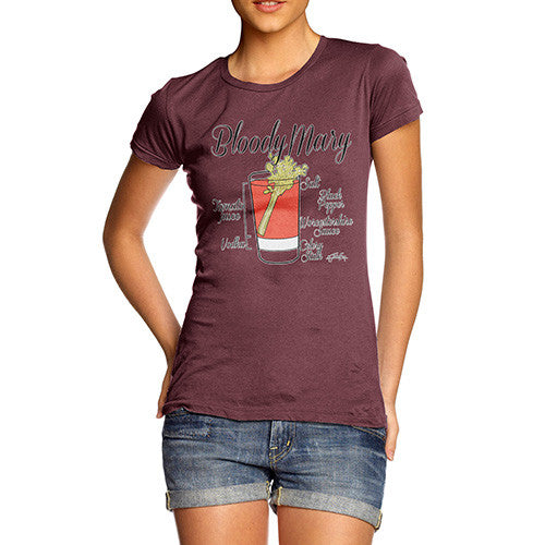 Women's Bloody Mary Recipe T-Shirt