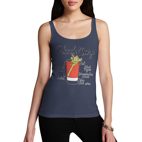 Women's Bloody Mary Recipe Tank Top