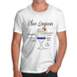 Men's Blue Lagoon Cocktail Recipe T-Shirt