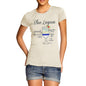 Women's Blue Lagoon Cocktail Recipe T-Shirt