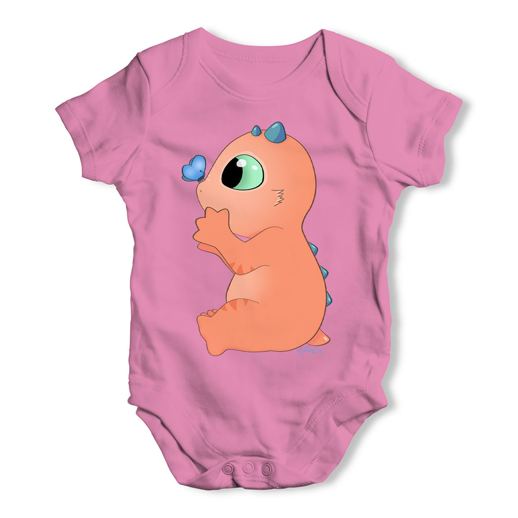 Snap The Dragon And Butterfly Baby Grow Bodysuit
