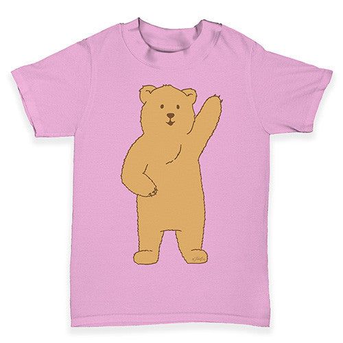 Silly Bear Waving Baby Toddler T-Shirt