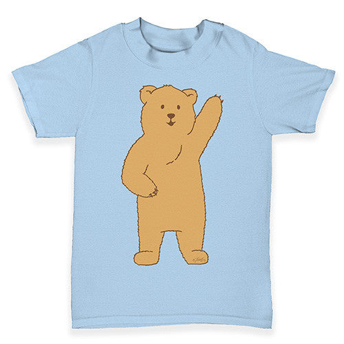 Silly Bear Waving Baby Toddler T-Shirt