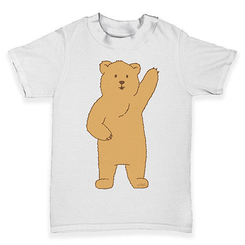 Silly Bear Waving Baby Toddler T-Shirt