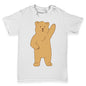 Silly Bear Waving Baby Toddler T-Shirt