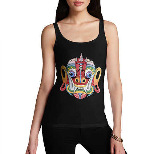 Women's Tribal Mask Tank Top