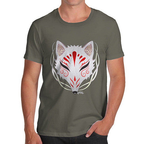 Men's Kitsune Tribal Mask T-Shirt