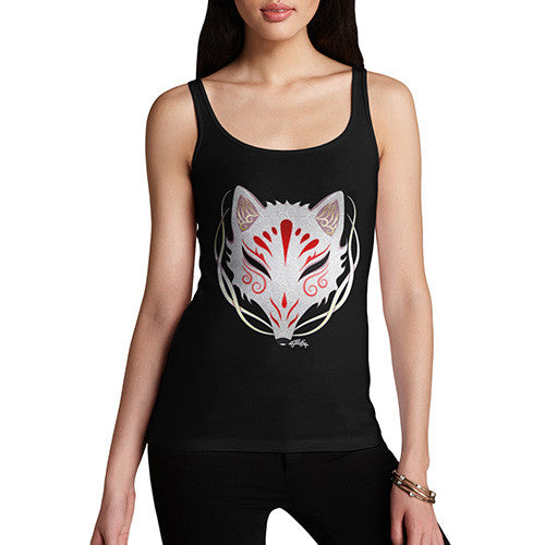 Women's Kitsune Tribal Mask Tank Top