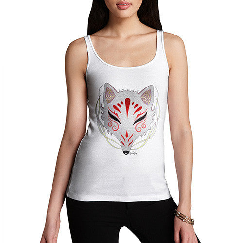 Women's Kitsune Tribal Mask Tank Top