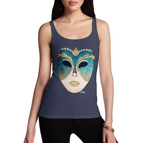 Women's Venetian Carnival Mask Tank Top