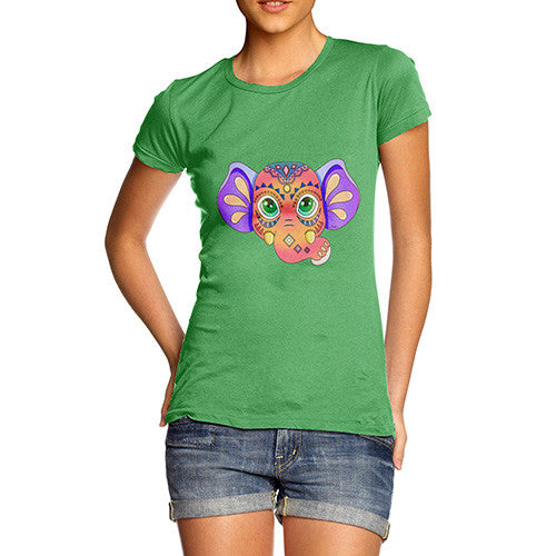 Women's Tribal Elephant T-Shirt