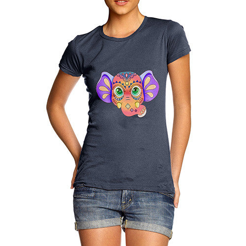 Women's Tribal Elephant T-Shirt