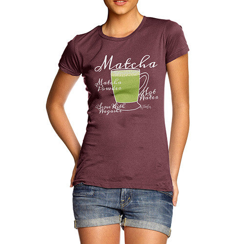 Women's Tea Recipe Matcha T-Shirt