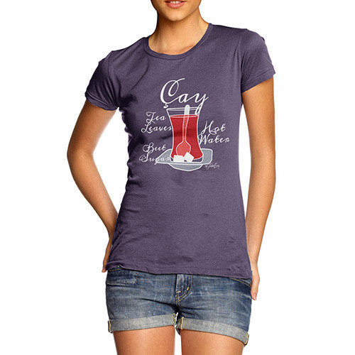 Women's Tea Recipe Turkish Cay T-Shirt