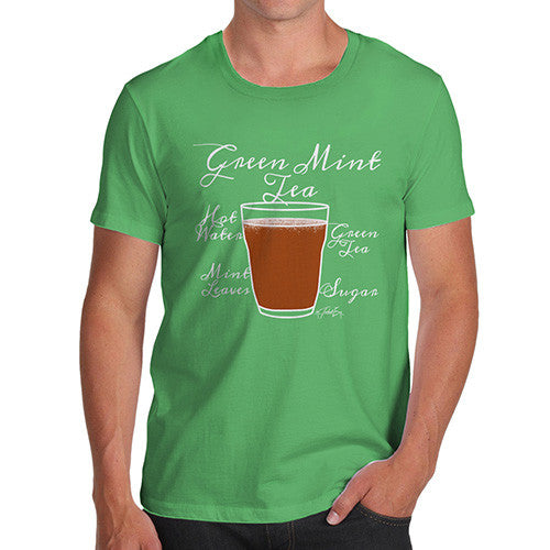 Men's Tea Recipe Green Mint Tea T-Shirt