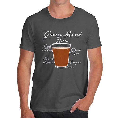 Men's Tea Recipe Green Mint Tea T-Shirt