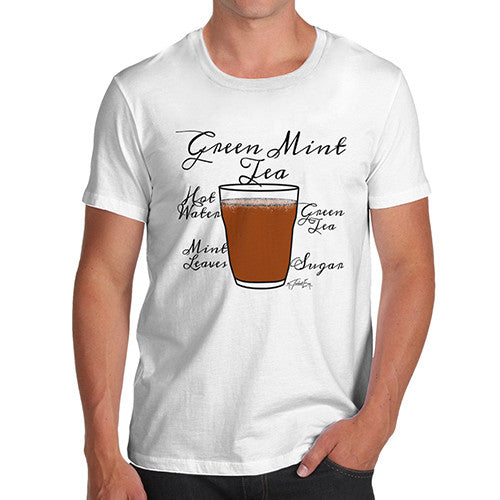 Men's Tea Recipe Green Mint Tea T-Shirt