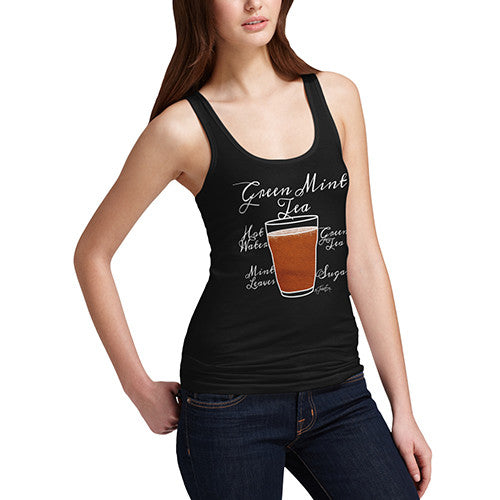 Women's Tea Recipe Green Mint Tea Tank Top