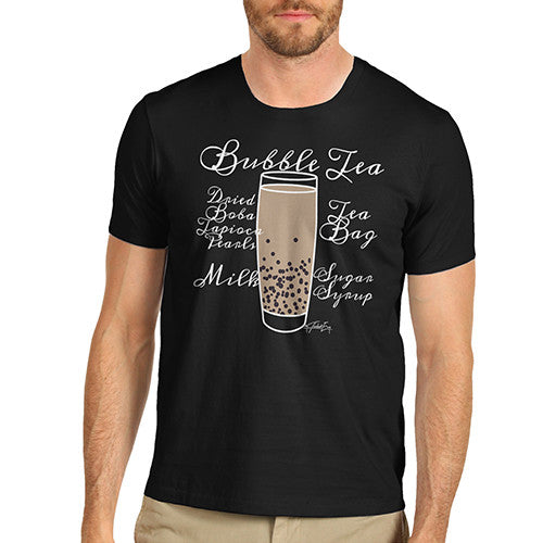 Men's Tea Recipe Bubble Tea T-Shirt