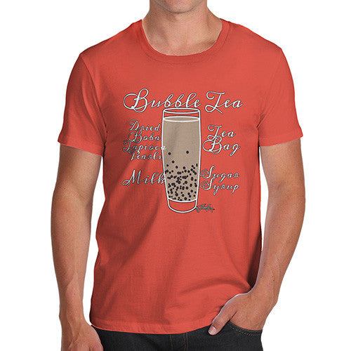 Men's Tea Recipe Bubble Tea T-Shirt