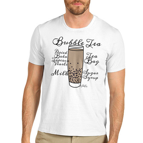 Men's Tea Recipe Bubble Tea T-Shirt