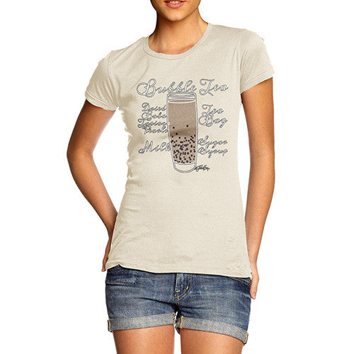 Women's Tea Recipe Bubble Tea T-Shirt