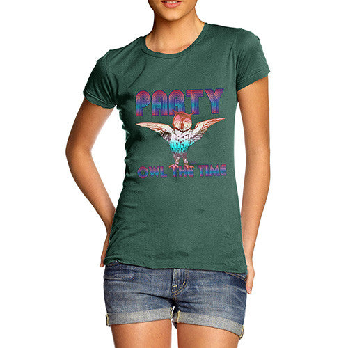 Women's Party Owl T-Shirt